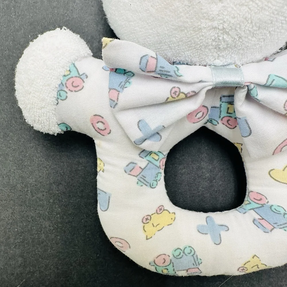 Soft Dreams Bunny Rabbit Terrycloth Rattle McBaby Stuffed Plush 10